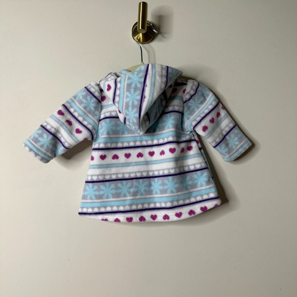 Child of Mine by Carter's Multicolor Hooded Fleece Pullover 0-3 Months - Picture 5 of 5